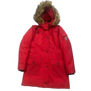 Abercrombie & Fitch Premium Arctic Parka with Faux Fur Hood